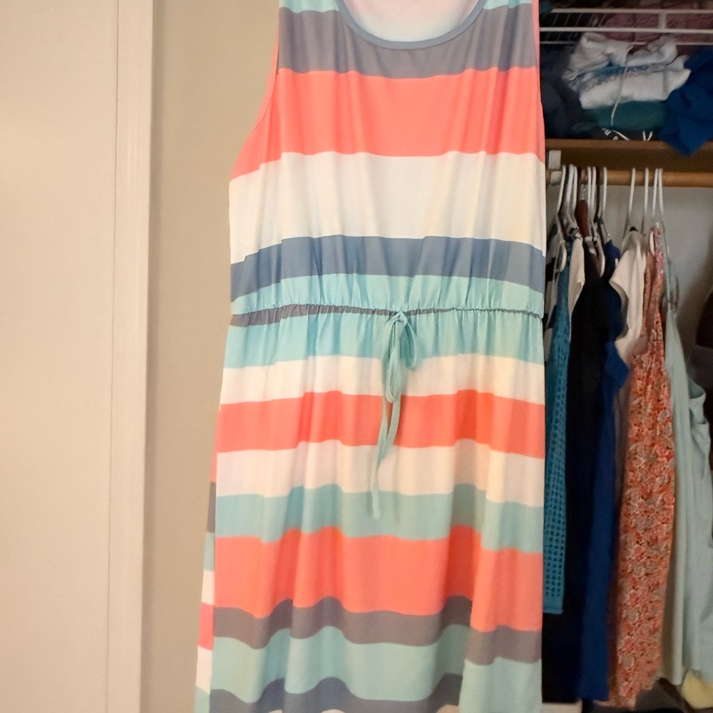 Striped Sleeveless Dress